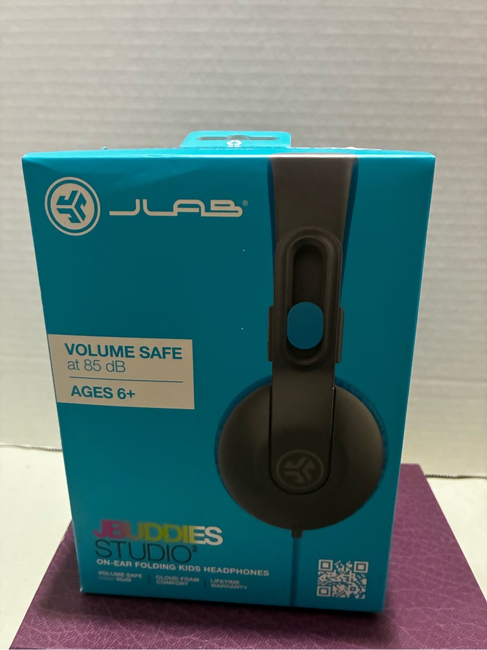 JLab JBuddies Kids On-Ear Headphones - Blue and Black